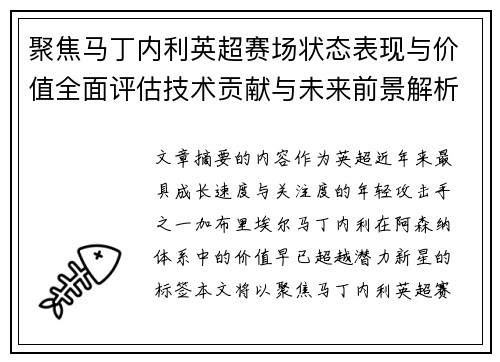 聚焦马丁内利英超赛场状态表现与价值全面评估技术贡献与未来前景解析